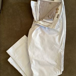 Bonobos Mens lightweight stretch Chinos. Light blue, 35/30, Athletic fit.